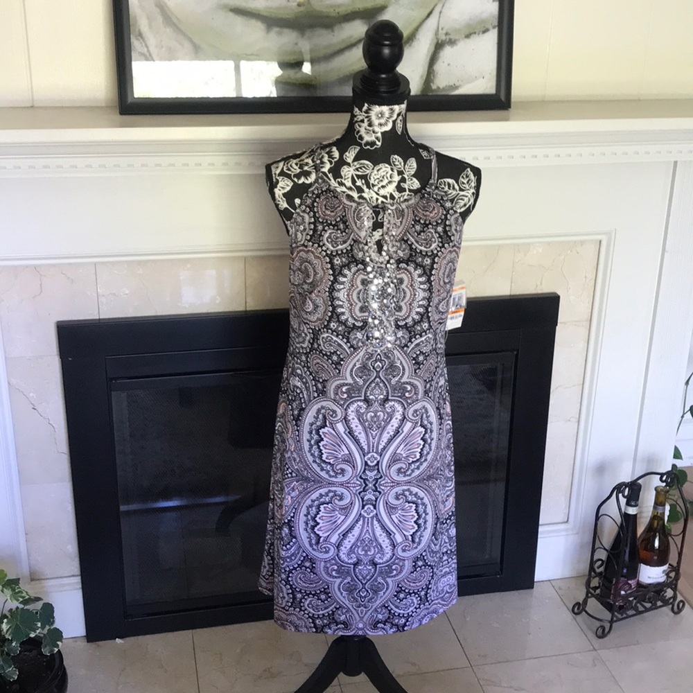 INC Pagoda Paisly Dress